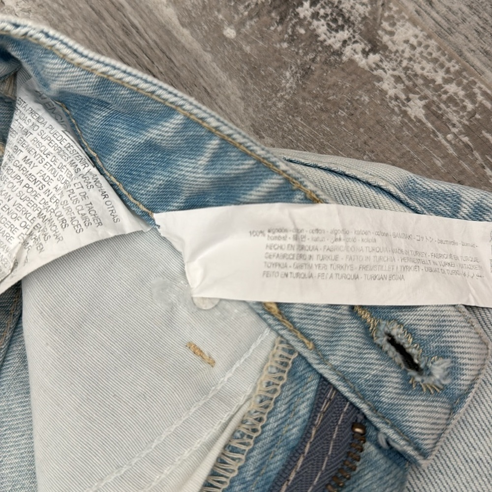 Women's Light Blue Denim Shorts - Picture 8 of 12